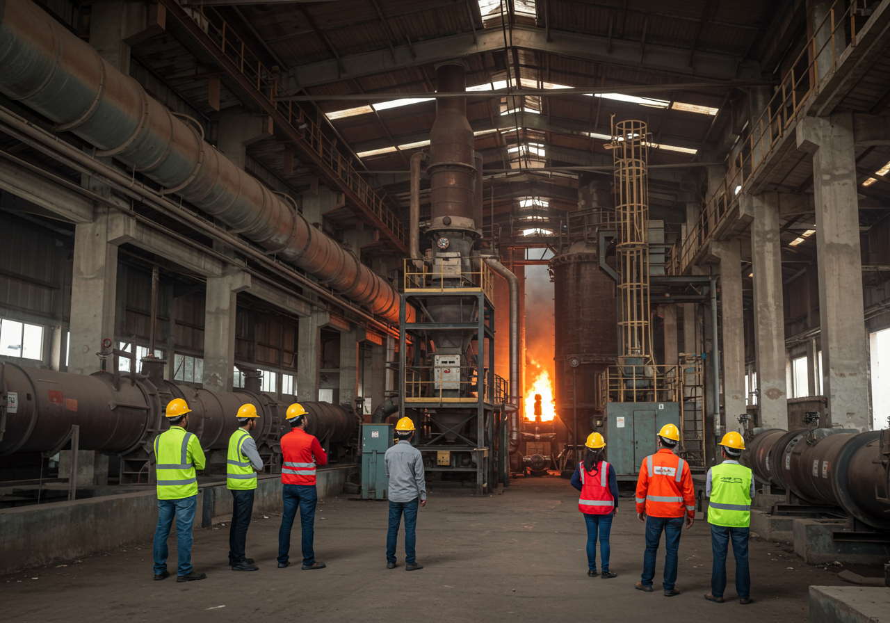 Cement manufacturing facility — furnace oil kiln fuel supply